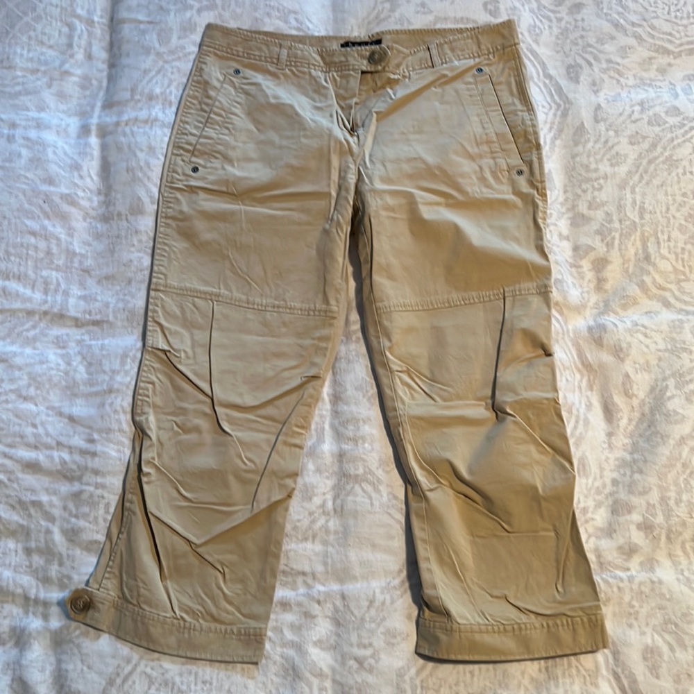 Cotton cropped pants by Theory